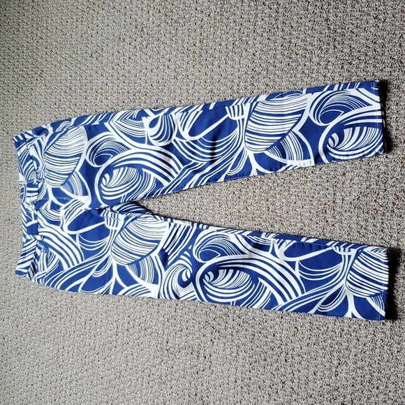 Chicos size 00 royal blue and white print pants. - Picture 1 of 5